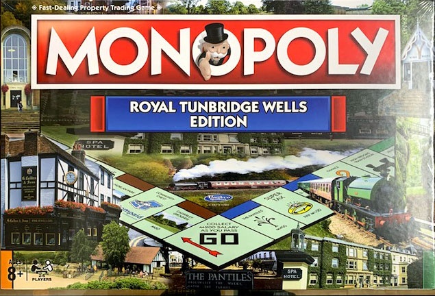 Monopoly Tunbridge Wells Edition, featuring the Spa Valley Railway