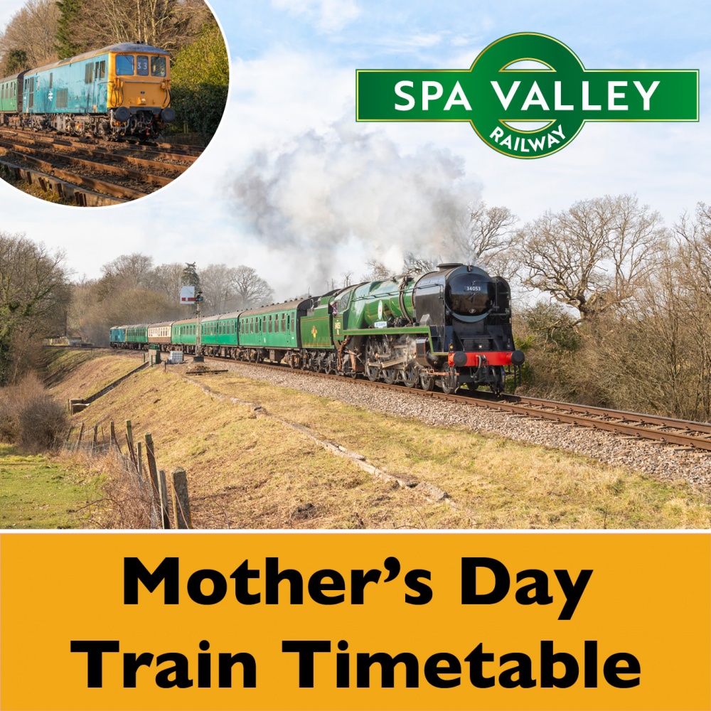 Mother's Day Timetable – Steam & Heritage Diesel Trains