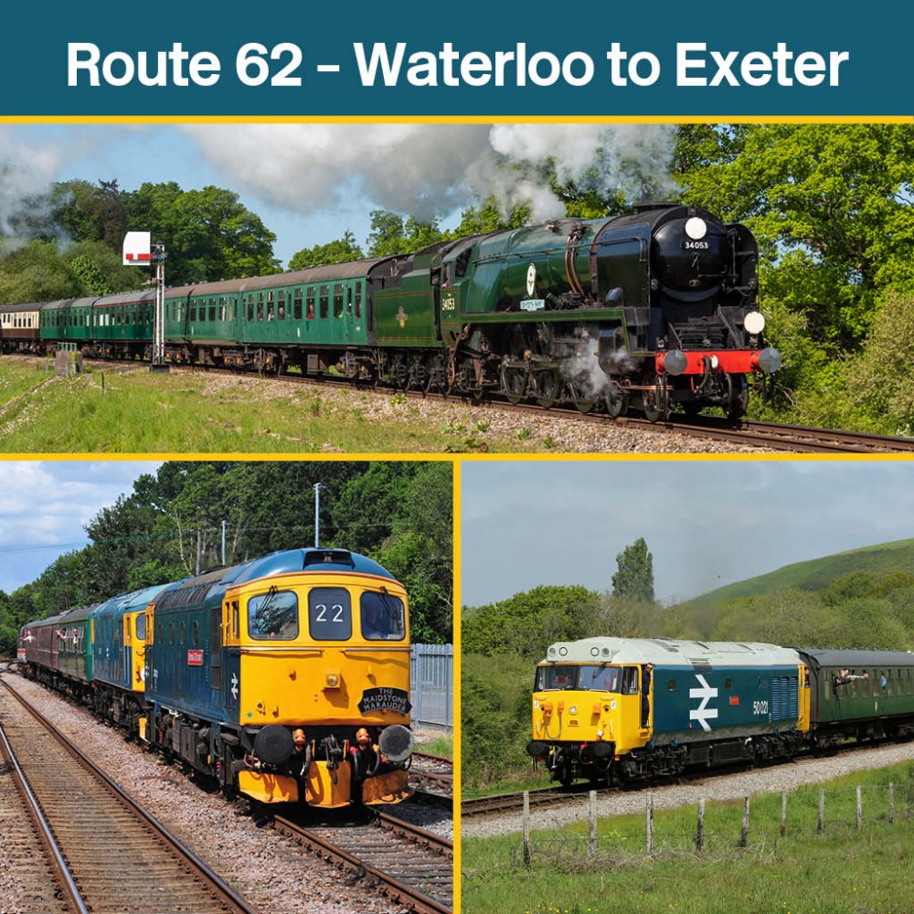 Throwback to the Waterloo to Exeter Route  Steam & Heritage Diesels from the 1960s Day!