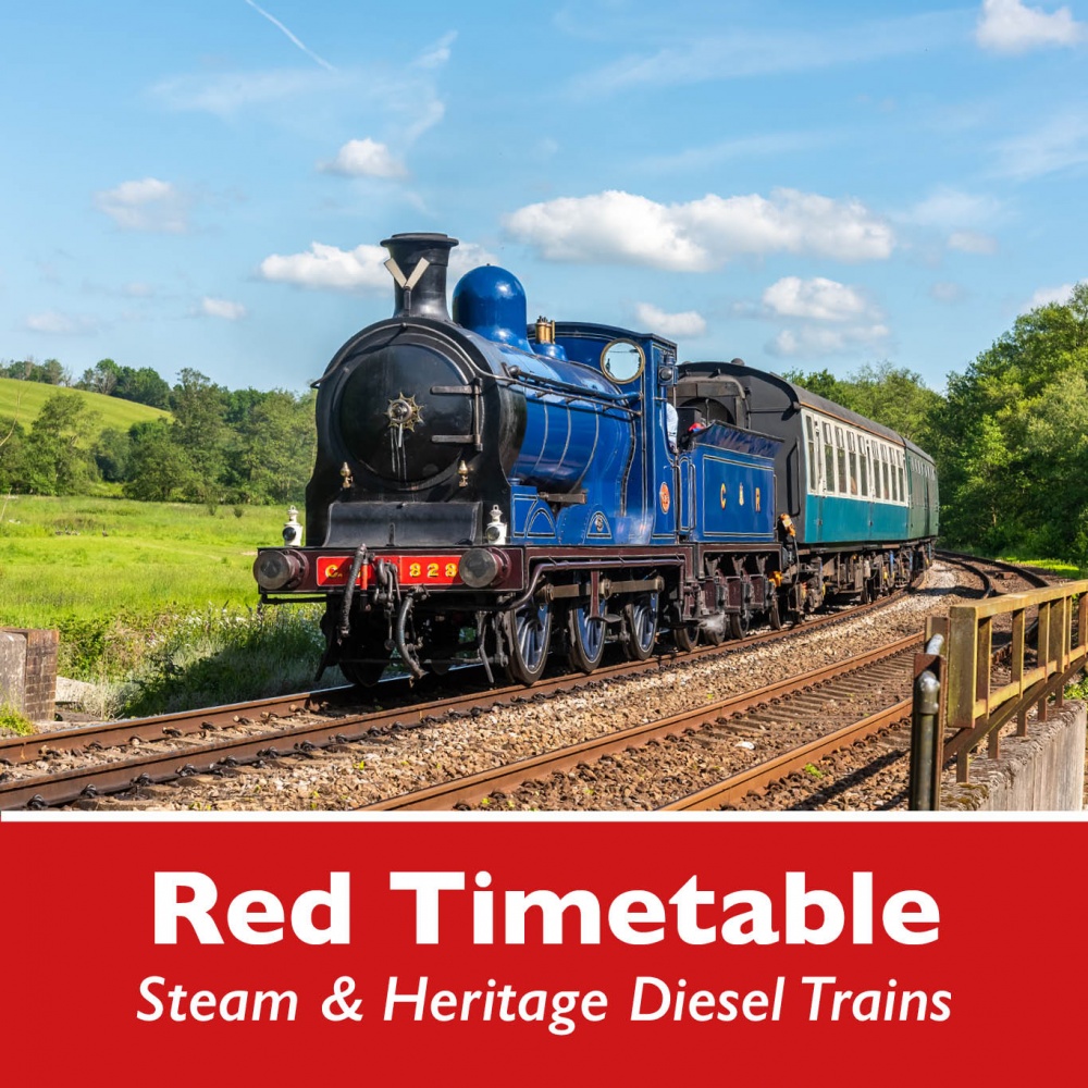 Red Timetable – Steam & Heritage Diesel Trains